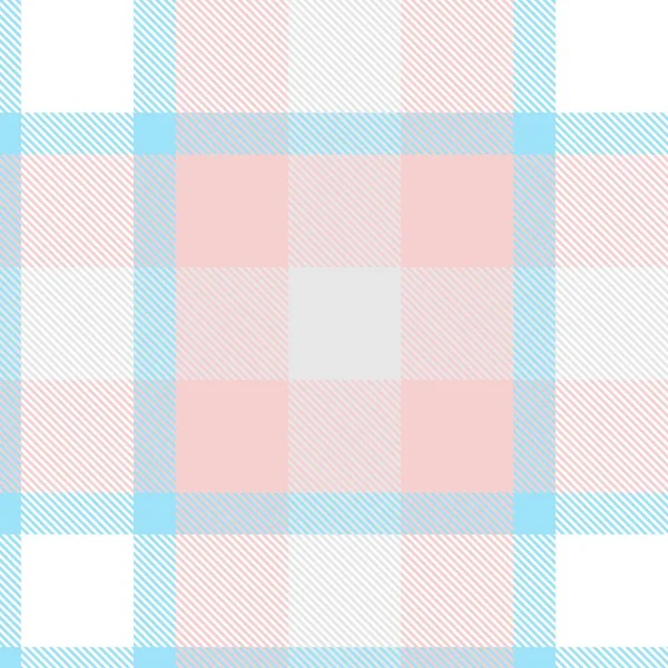 Plaid Rosa Cuadros Tartán Patrón Sin Costura Adecuado Para Textiles — Vector de stock