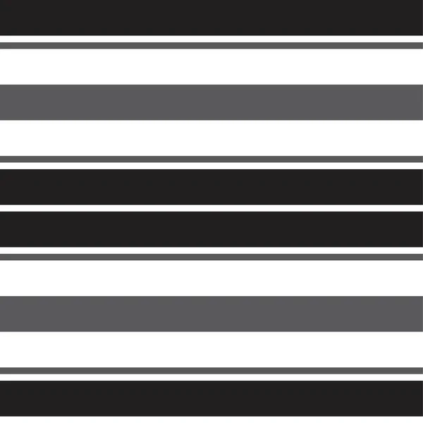 Black White Horizontal Striped Seamless Pattern Background Suitable Fashion Textiles — Stock Vector