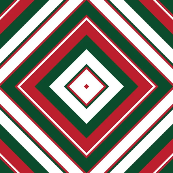 Vánoce Argyle Diagonální Pruhované Bezešvé Vzor Pozadí Vhodné Pro Módní — Stockový vektor