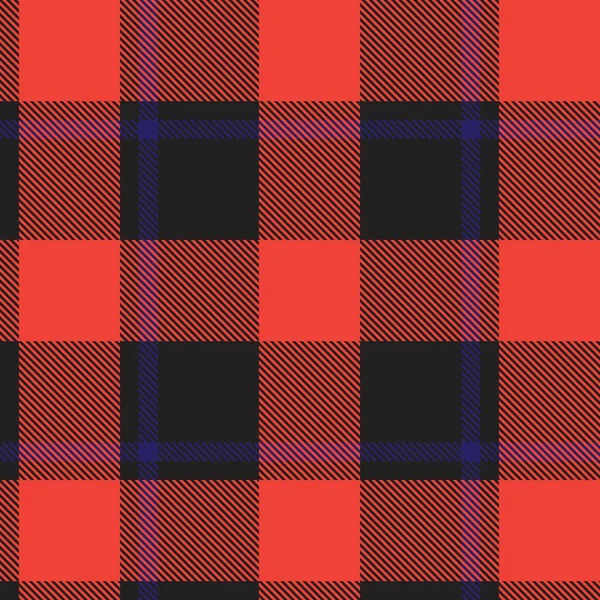 Orange Plaid Geruit Tartan Naadloos Patroon Geschikt Voor Mode Textiel — Stockvector