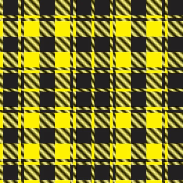 Amarelo Xadrez Xadrez Tartan Sem Costura Padrão Adequado Para Têxteis —  Vetores de Stock