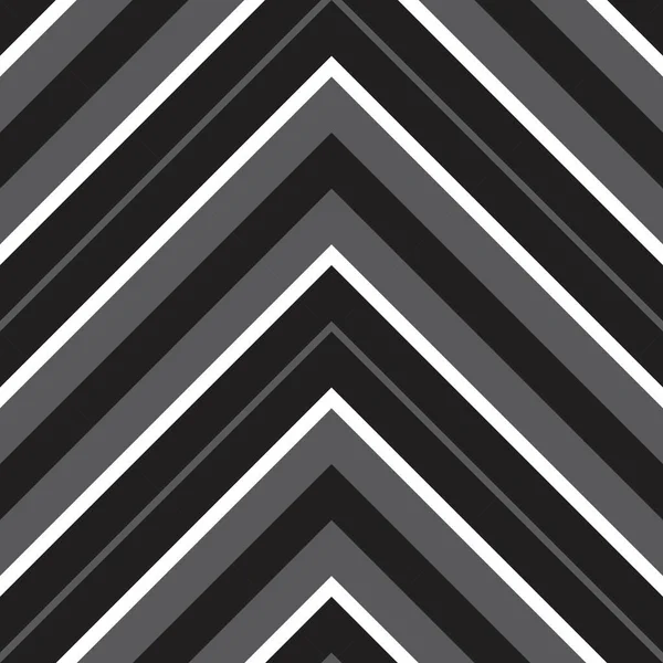 Black White Chevron Diagonal Striped Seamless Pattern Background Suitable Fashion — Stock Vector