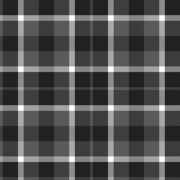 Preto Branco Xadrez Xadrez Tartan Padrão Sem Costura Adequado Para —  Vetores de Stock