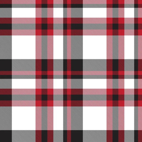 Plaid Rouge Carreaux Motif Tartan Sans Couture Adapté Aux Textiles — Image vectorielle