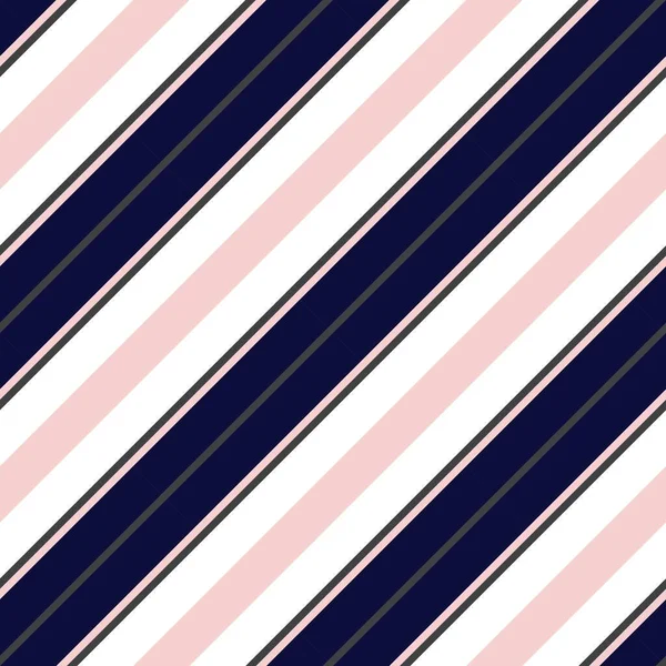 Pink Navy Diagonal Striped Seamless Pattern Background Suitable Fashion Textiles — Stock Vector
