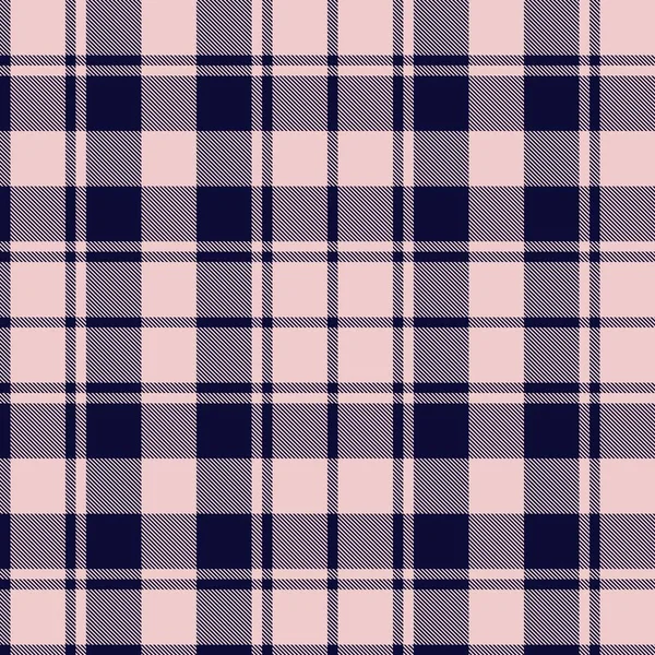 Růžové Námořnictvo Plaid Kostkované Tartan Bezešvé Vzor Vhodný Pro Módní — Stockový vektor