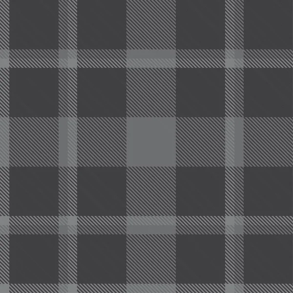 Plaid Grigio Quadretti Modello Tartan Senza Cuciture Adatto Tessuti Moda — Vettoriale Stock