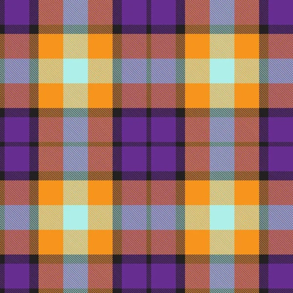 Purple Plaid Checkered Tartan Seamless Pattern Suitable Fashion Textiles Graphics — Stock Vector