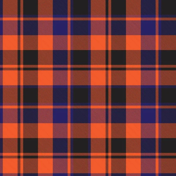 Orange Rutigt Rutigt Tartan Sömlöst Mönster Lämplig För Modetextilier Och — Stock vektor