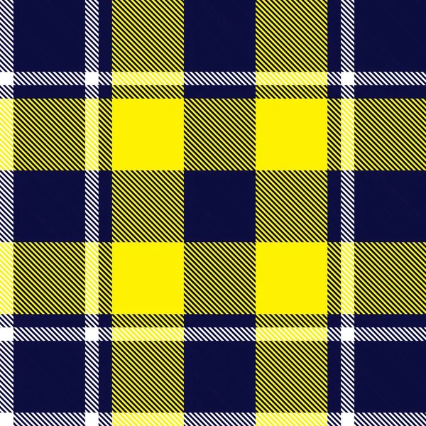 Yellow Plaid Checkered Tartan Seamless Pattern Suitable Fashion Textiles Graphics — Stock Vector