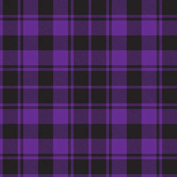 Plaid Violet Carreaux Motif Tartan Sans Couture Adapté Aux Textiles — Image vectorielle