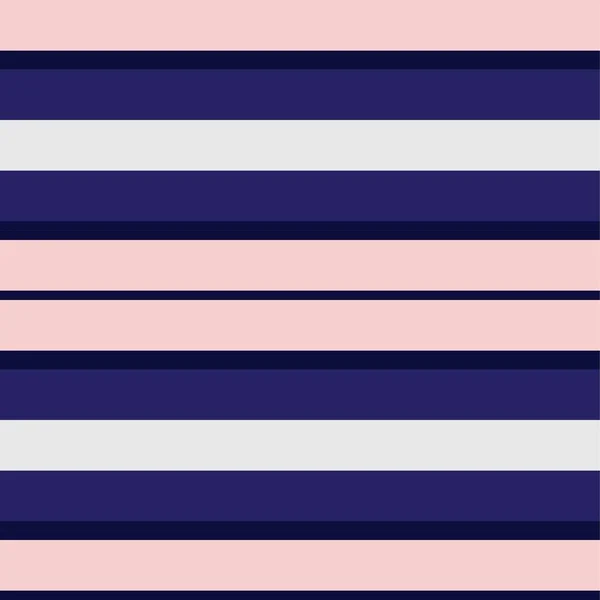 Рожевий Військово Морський Горизонтальний Смугастий Безшовний Візерунок Фон Підходить Модного — стоковий вектор