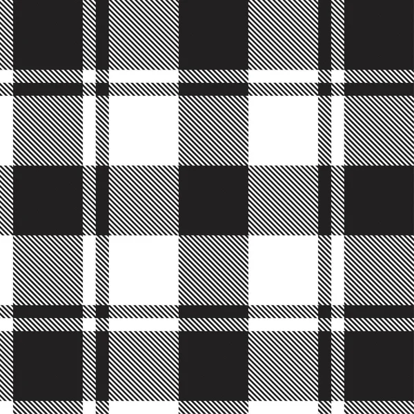 Carreaux Noir Blanc Carreaux Motif Tartan Sans Couture Adapté Aux — Image vectorielle