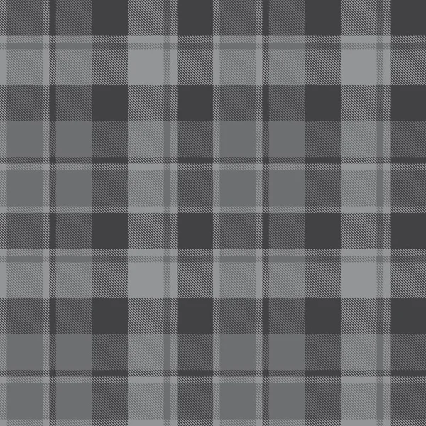 Plaid Gris Cuadros Tartán Patrón Sin Costura Adecuado Para Textiles — Archivo Imágenes Vectoriales