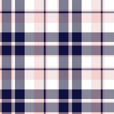 Moda tekstil ve grafikleri için uygun pembe ve denizci ekoseli, ekoseli, ekosesiz desen