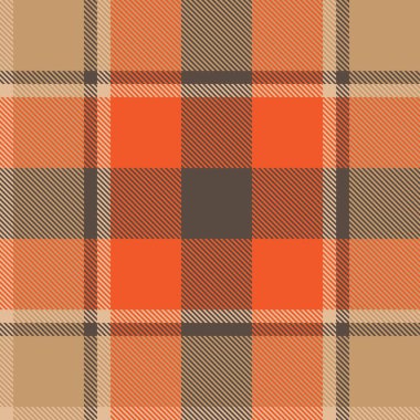 Turuncu ekose, kareli, tartan desenli moda tekstil ve grafikleri için uygun.