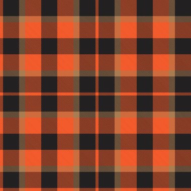 Turuncu ekose, kareli, tartan desenli moda tekstil ve grafikleri için uygun.