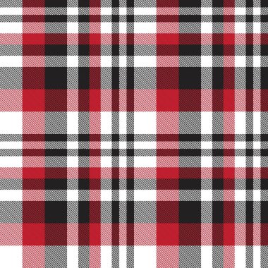 Moda tekstil ve grafikleri için uygun kırmızı ekose, kareli, tartan desenli