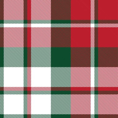 Moda tekstil ve grafikleri için uygun Noel ekoseli, ekoseli, ekoseli, ekose desenli