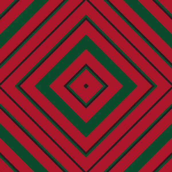 Navidad Argyle Diagonal Rayas Sin Costuras Patrón Fondo Adecuado Para — Vector de stock