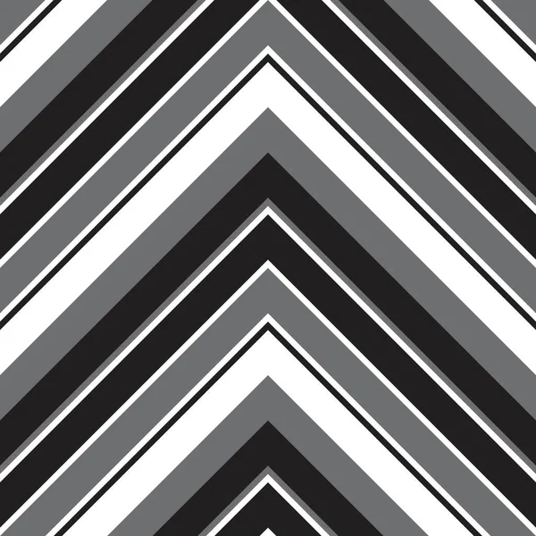 Black White Chevron Diagonal Striped Seamless Pattern Background Suitable Fashion — Stock Vector