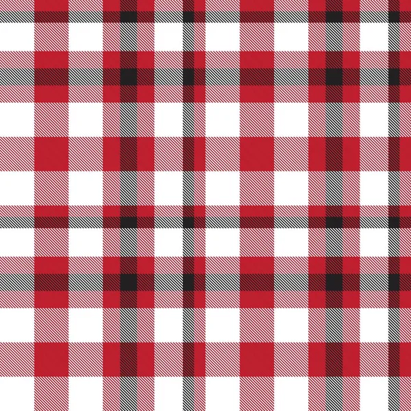 Red Plaid Checkered Tartan Seamless Pattern Suitable Fashion Textiles Graphics — Stock Vector