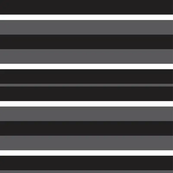 Чорно Білий Горизонтальний Смугастий Безшовний Візерунок Підходить Модного Текстилю Графіки — стоковий вектор