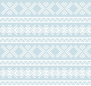 Moda tekstil, örgü ve grafikleri için Gökyüzü Mavisi Noel festivali şablonu