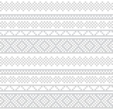 Moda tekstil, örgü ve grafikleri için beyaz Noel panayırı desenli arka plan