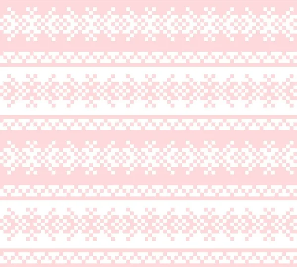 Fondo Patrón Isla Feria Navidad Rosa Para Textiles Moda Prendas — Vector de stock