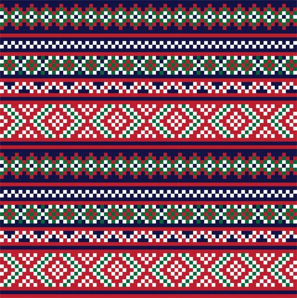 Weihnachtsmarkt Insel Muster Hintergrund Für Modetextilien Strickwaren Und Grafiken — Stockvektor