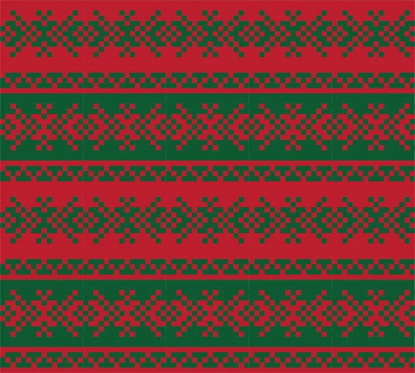 Weihnachtsmarkt Insel Muster Hintergrund Für Modetextilien Strickwaren Und Grafiken — Stockvektor