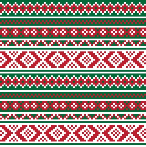 Fond Motif Île Noël Pour Les Textiles Mode Tricot Graphiques — Image vectorielle