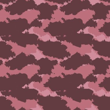 Moda tekstili ve grafikleri için uygun kırmızı kamuflaj soyut, kusursuz desen arkaplanı
