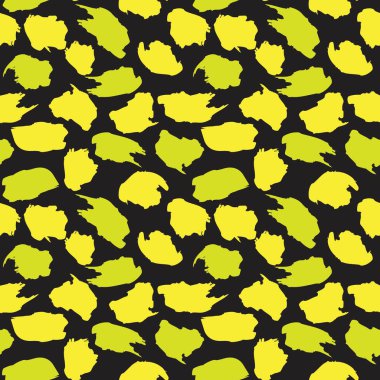 Moda tekstil ve grafikleri için uygun, soyut, pürüzsüz, sarı kamuflaj desenli arka plan