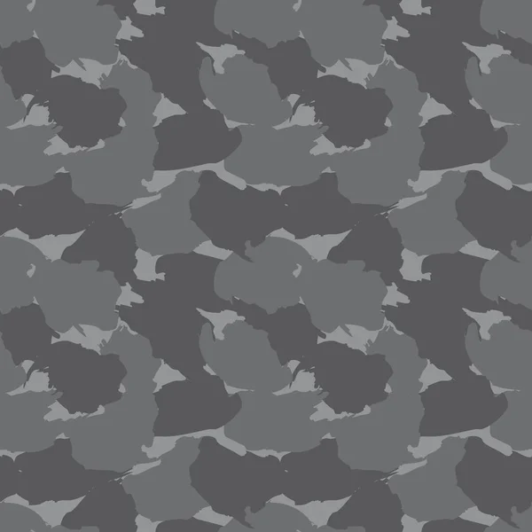 Fondo Patrón Sin Costura Abstracto Camuflaje Gris Adecuado Para Textiles — Vector de stock