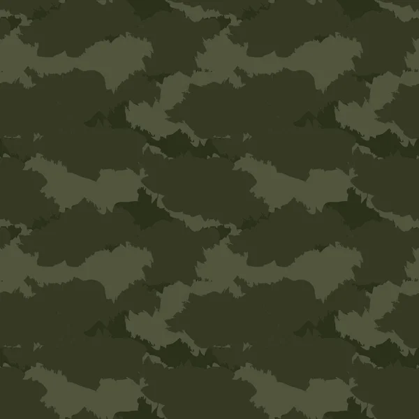 Camouflage Vert Abstrait Fond Motif Sans Couture Adapté Aux Textiles — Image vectorielle
