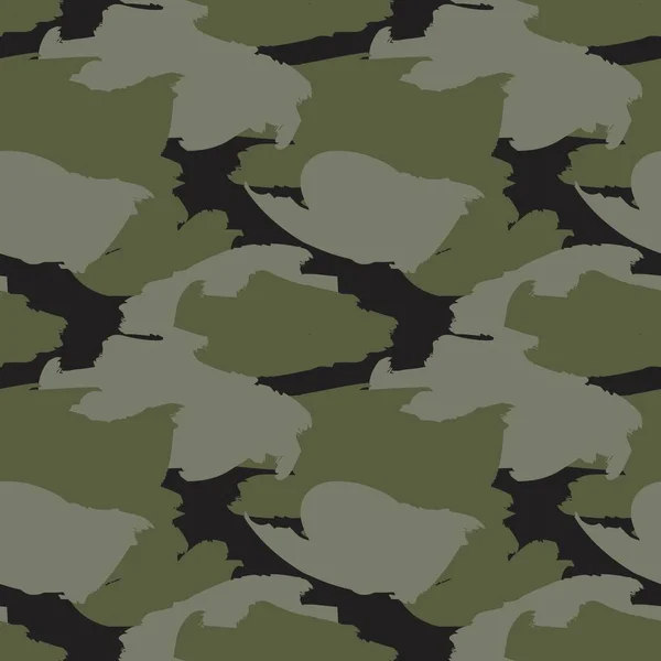 Zelená Kamufláž Abstraktní Bezešvé Vzor Pozadí Vhodné Pro Módní Textilie — Stockový vektor