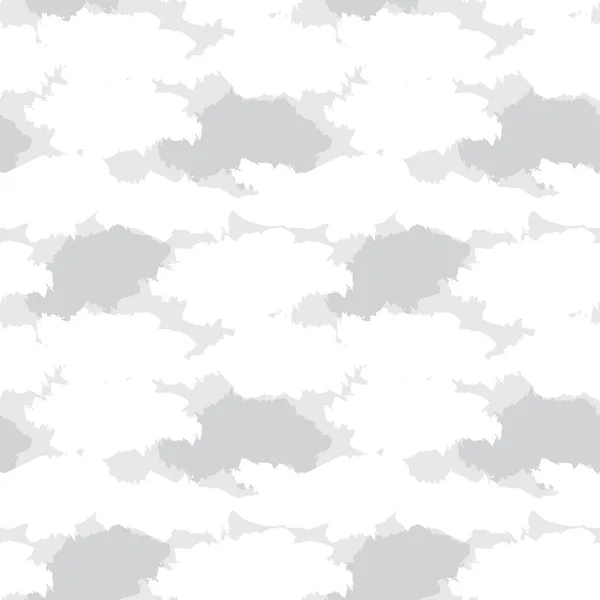 Fondo Patrón Sin Costura Abstracto Camuflaje Blanco Adecuado Para Textiles — Vector de stock