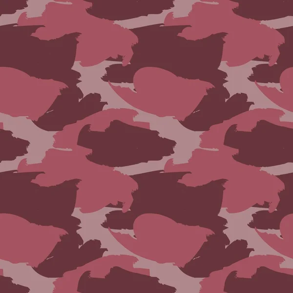 Camouflage Rouge Abstrait Fond Motif Sans Couture Adapté Aux Textiles — Image vectorielle