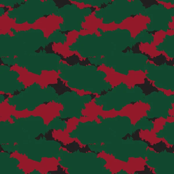Vánoční Kamufláž Abstraktní Bezešvé Vzor Pozadí Vhodné Pro Módní Textil — Stockový vektor