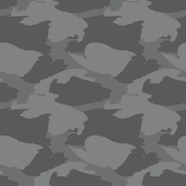 Grå Camouflage Abstrakt Sömlös Mönster Bakgrund Lämplig För Mode Textilier — Stock vektor