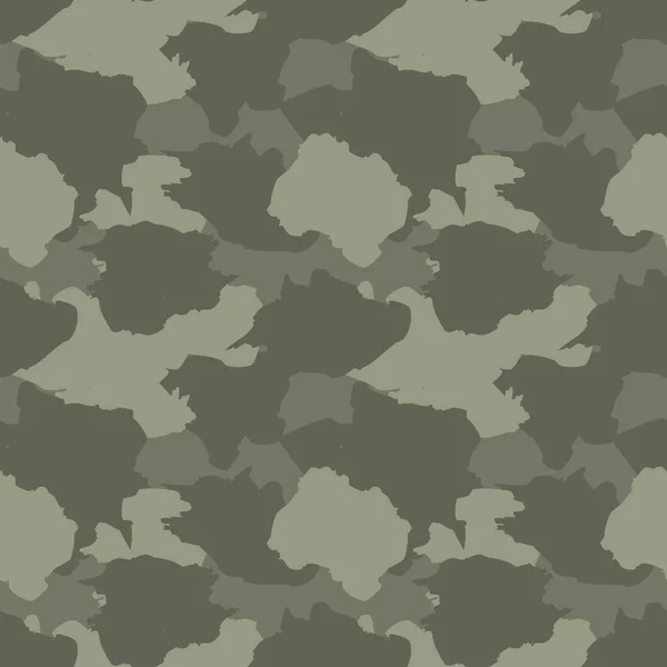 Grüne Camouflage Abstrakte Nahtlose Muster Hintergrund Geeignet Für Modetextilien Grafiken — Stockvektor