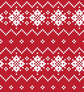 Moda tekstil, örgü ve grafikleri için kırmızı Noel panayırı desenli arka plan