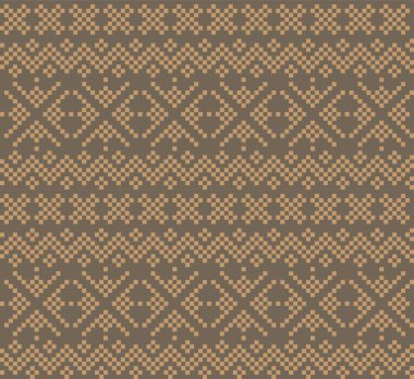 Moda tekstil, örgü ve grafikler için kahverengi Noel panayırı desenli arka plan