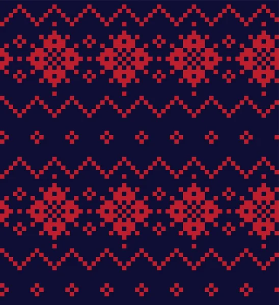 Красный Флот Рождество Ярмарка Островной Фон Моды Текстиля Трикотажа Графики — стоковый вектор