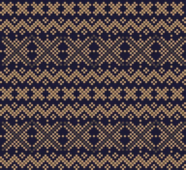 Fondo Patrón Isla Feria Navidad Marrón Para Textiles Moda Prendas — Archivo Imágenes Vectoriales