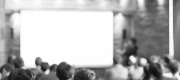 Blurred Focused Audience Conference Lecture Presentation Room Corporate Presentations Conference — Stock Photo, Image