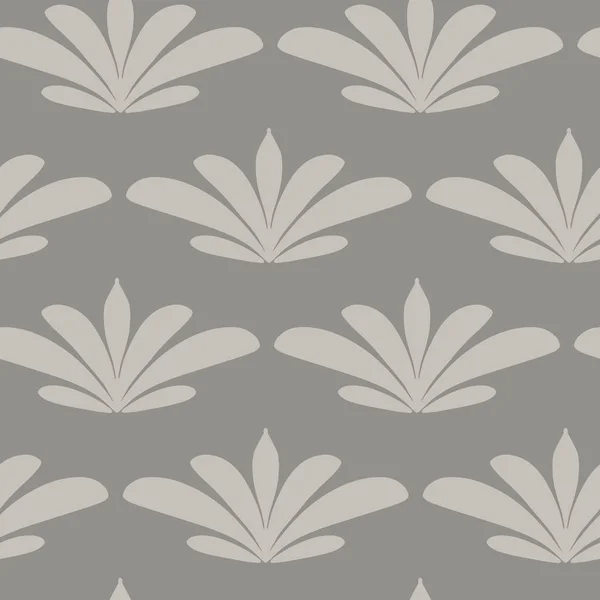 Palette tropicale neutre en feuilles vecteur motif répété sans couture — Image vectorielle