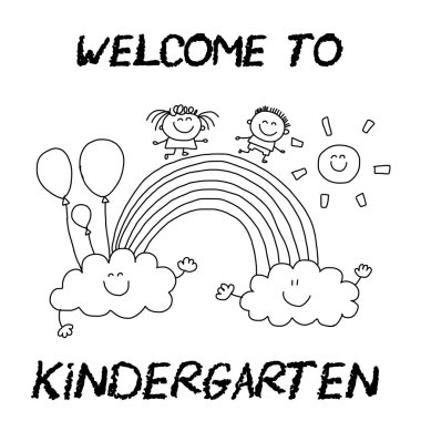 Learn oynamak ve birlikte büyümek vektör görüntü